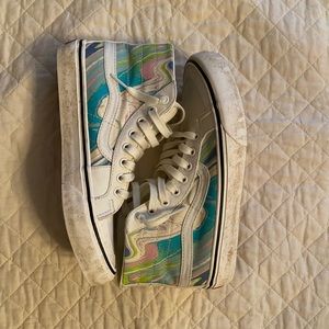 Vans Hightops Sk8 Hi Top Marshmello Resin Swirl Mens 7 Womens 8.5 Pastel